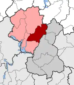 Location within the regional unit