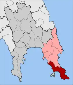 Location within the regional unit