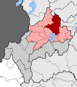 Location within the regional unit
