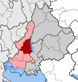 Location within the regional unit