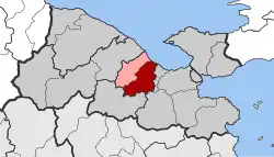 Location within the regional unit