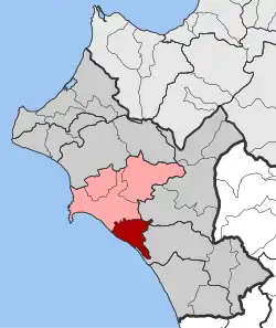 Location within the regional unit