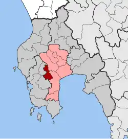 Location within the regional unit