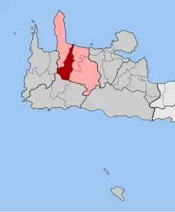 Location within the regional unit