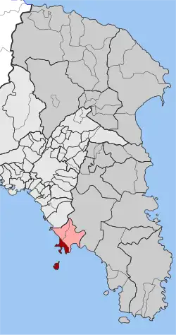Location within the regional unit