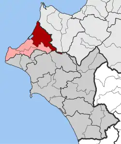 Location within the regional unit