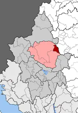 Location within the regional unit