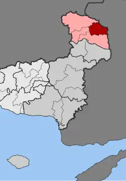 Location within the regional unit
