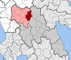 Location within the regional unit