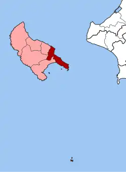 Location within the regional unit