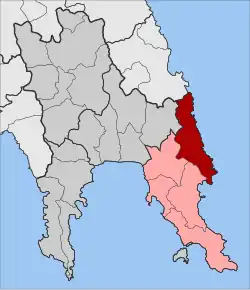 Location within the regional unit