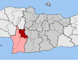 Location within the regional unit