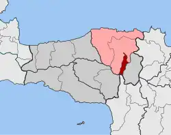 Location within the regional unit