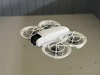 a DJI Neo in the air
