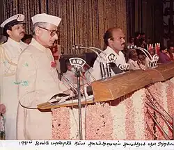 Jayakumar sworn in as first time minister in Jayalalithaa cabinet on 24 June 1991