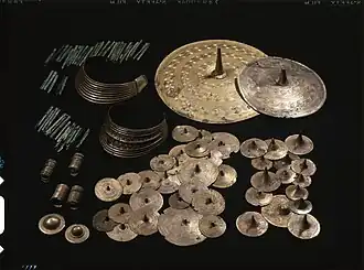 Bronze belt plates, collars and arm rings, Denmark, 1400-1350 BC