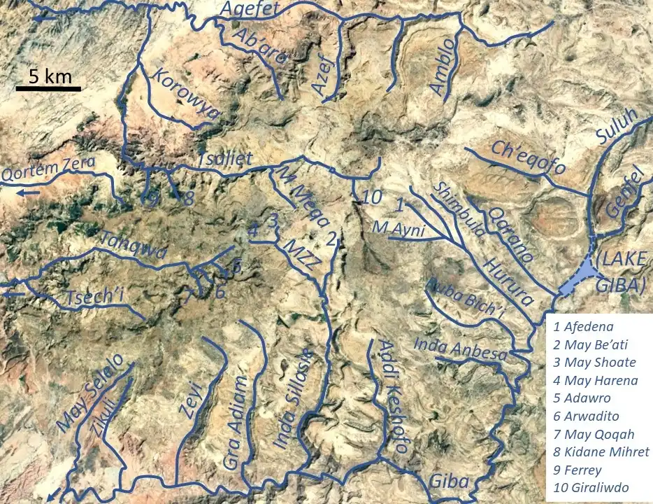 A map of Dogu'a Tembien in Ehtiopia