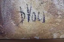 1962–1965: Works submitted to other than Schossgalerie, such as Globart in Milan, Officer's Club Aviano Air Base, etc. mostly "D. Voci".[1]