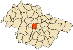 Location of Mascara within Mascara Province