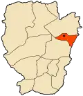 Location of Mécheria within Naâma Province