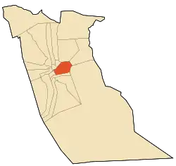Location of Trifaoui commune within El Oued Province