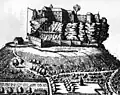 A medieval illustration of the castle
