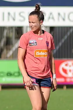 Pearce warming up before a match