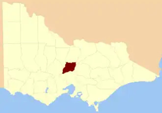 Location in Victoria