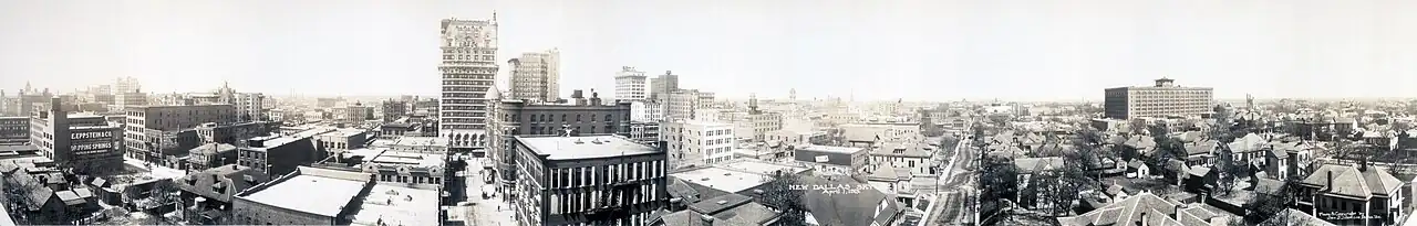 Image 8 History of Dallas, Texas (1874-1929) Photo credit: Johnson & Rogers A panorama of Dallas, Texas, April 1, 1913. Dallas, which was incorporated on February 2, 1856, is the third-largest city in the state of Texas and the ninth-largest in the United States. More selected pictures