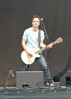 O' Neill performing with The Undertones in 2012
