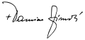 Damian Zimoń's signature