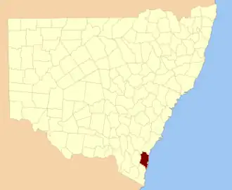Location in New South Wales