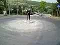 “Azulai the cop”– Street Art, Ein Hod.