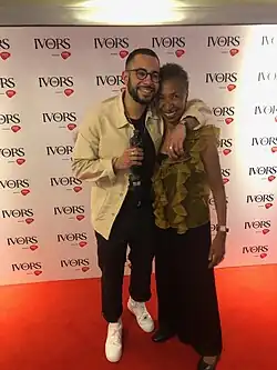 Caplen (left) at the 2019 Ivor Novello Awards