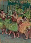 Edgar Degas Dancers in Green and Yellow, 98.8 x 71.5 cm 1903