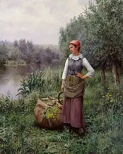 Girl by a Stream