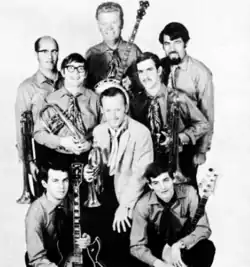 Danny Davis (center) and the Nashville Brass in 1970