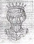 Barons’ coronet and helm (seven bars).