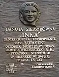Memorial plaque in Gdańsk catedral