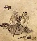 Shoeing a horse Pyeonjabakgi (편자박기)
