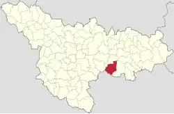 Location in Timiș County