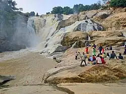 Tourists at Dassam Falls