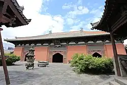 Liao dynasty (916-1125) Daxiong Baodian of Shanhua Temple in Datong, Shanxi, China. Built in the 11th century.