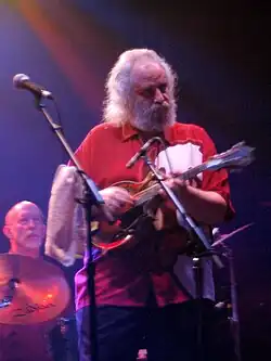 Grisman on stage at the Granada Theater in Dallas, March 2006