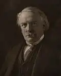 David Lloyd George. Platinum print portrait.