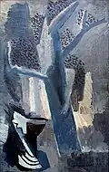 Tree and Urn, 1921, 30 x 19 inches