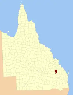 Location within Queensland