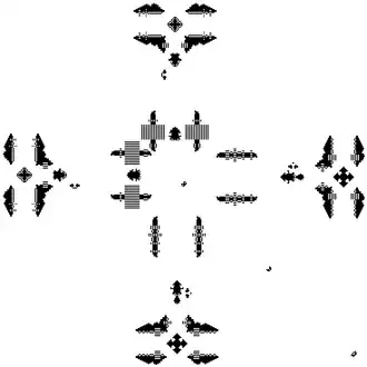 Gun that emits butterflies (period 256)