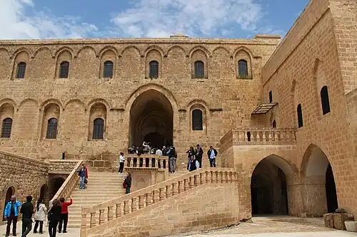 Courtyard at the entrance of the monastery