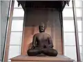 Seated Buddha, early 10th century. Cast iron, h. 150&nbsp;cm. National Museum of Korea.